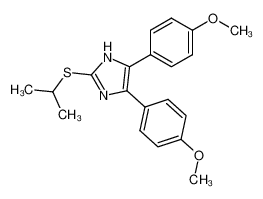 2-Isopropylsulfanyl-4,5-bis-(4-methoxy-phenyl)-1H-imidazole_97059-95-5