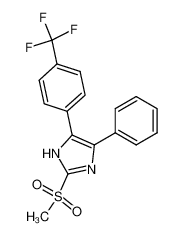 2-Methanesulfonyl-4-phenyl-5-(4-trifluoromethyl-phenyl)-1H-imidazole_97060-07-6