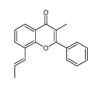 3-methyl-2-phenyl-8-prop-1-enylchromen-4-one_97070-55-8