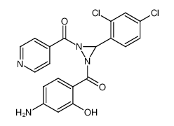 1-(4-amino-2-hydroxy-benzoyl)-3-(2,4-dichloro-phenyl)-2-isonicotinoyl-diaziridine_97074-14-1