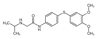 4-(2-Isopropylamino-acetamino)-(3,4-dimethoxy-phenyl-mercapto)-benzol_97074-79-8