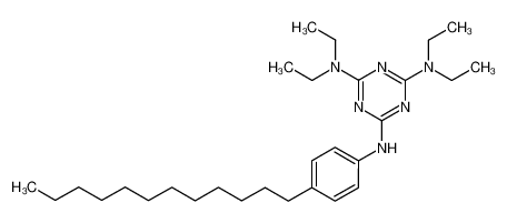 N'-(4-dodecyl-phenyl)-N,N,N',N'-tetraethyl-[1,3,5]triazine-2,4,6-triamine_97075-88-2