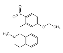 1-[1-(5-Ethoxy-2-nitro-phenyl)-meth-(E)-ylidene]-2-methyl-1,2,3,4-tetrahydro-isoquinoline_97077-83-3