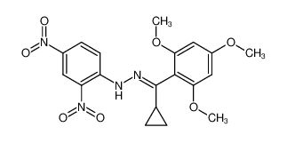 2,4,6-Trimethoxy-α-cyclopropyl-α-(2,4-dinitro-phenylhydrazono)-toluol_97079-32-8
