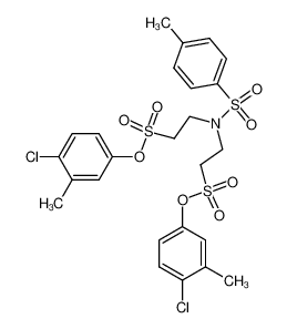 2-[[2-(4-Chloro-3-methyl-phenoxysulfonyl)-ethyl]-(toluene-4-sulfonyl)-amino]-ethanesulfonic acid 4-chloro-3-methyl-phenyl ester_97082-52-5
