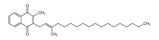 2-methyl-3-(3-methyl-octadec-2ξ-enyl)-[1,4]naphthoquinone_97084-73-6