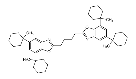 1,4-bis(5,7-bis(1-methylcyclohexyl)benzo[d]oxazol-2-yl)butane_97085-13-7