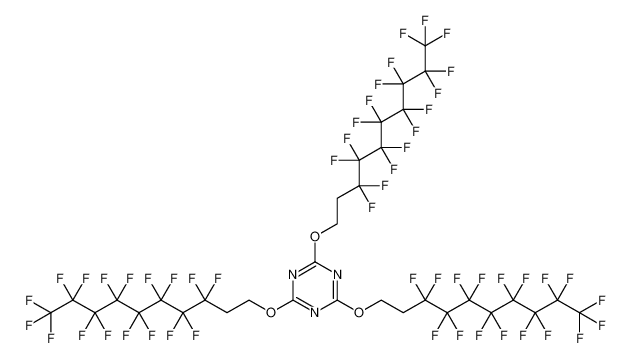 1,3,5-Triazine,2,4,6-tris[(3,3,4,4,5,5,6,6,7,7,8,8,9,9,10,10,10-heptadecafluorodecyl)oxy]-_97094-52-5
