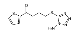 1-Butanone, 4-[(1-amino-1H-tetrazol-5-yl)thio]-1-(2-thienyl)-_97096-46-3