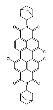 2,9-di(bicyclo[2.2.1]heptan-2-yl)-5,6,12-trichloroanthra[2,1,9-def:6,5,10-d'e'f']diisoquinoline-1,3,8,10(2H,9H)-tetraone_97097-93-3