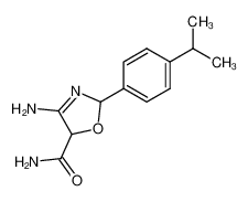 4-amino-2-(4-isopropyl-phenyl)-2,3-dihydro-oxazole-5-carboxylic acid amide_97104-14-8