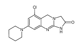 6-Chloro-8-piperidin-1-yl-1,5-dihydro-imidazo[2,1-b]quinazolin-2-one_97113-34-3