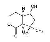 (1S,6R,7R,9S)-(-)-7,9-Dihydroxy-9-methyl-3-oxabicyclo(4.3.0)nonan-2-on_97119-27-2