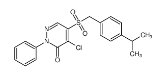4-chloro-5-((4-isopropylbenzyl)sulfonyl)-2-phenylpyridazin-3(2H)-one_97119-98-7