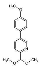 Pyridine, 2-(dimethoxymethyl)-5-(4-methoxyphenyl)-_97121-24-9
