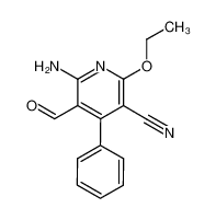 2-amino-5-cyano-6-ethoxy-4-phenylpyridine-3-carbaldehyde_97125-17-2