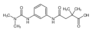4-((3-(3,3-dimethylureido)phenyl)amino)-2,2-dimethyl-4-oxobutanoic acid_97130-41-1