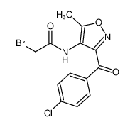 Acetamide, 2-bromo-N-[3-(4-chlorobenzoyl)-5-methyl-4-isoxazolyl]-_97131-67-4
