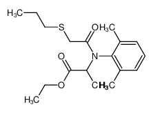 2-[(2,6-Dimethyl-phenyl)-(2-propylsulfanyl-acetyl)-amino]-propionic acid ethyl ester_97132-18-8