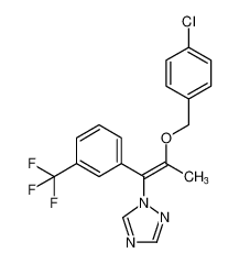 (E)-1-(2-((4-chlorobenzyl)oxy)-1-(3-(trifluoromethyl)phenyl)prop-1-en-1-yl)-1H-1,2,4-triazole_97132-53-1