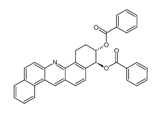 trans-10,11-bis(benzoyloxy)-8,9,10,11-tetrahydrodibenz(a,h)acridine_97135-16-5