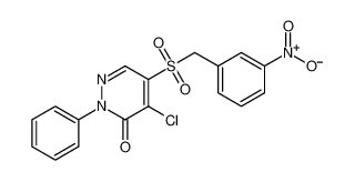4-chloro-5-((3-nitrobenzyl)sulfonyl)-2-phenylpyridazin-3(2H)-one_97137-26-3