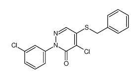 3(2H)-Pyridazinone, 4-chloro-2-(3-chlorophenyl)-5-[(phenylmethyl)thio]-_97137-39-8