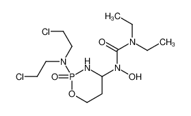1-[2-[bis(2-chloroethyl)amino]-2-oxo-1,3,2λ(sup)5(/sup)-oxazaphosphinan-4-yl]-3,3-diethyl-1-hydroxyurea_97139-49-6