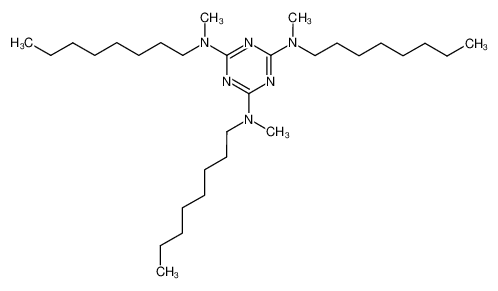 N,N',N'-trimethyl-N,N',N'-trioctyl-[1,3,5]triazine-2,4,6-triamine_97151-92-3