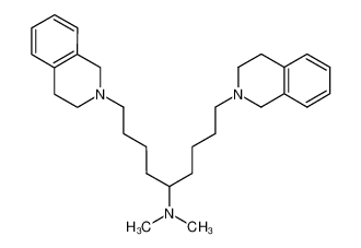 {5-(3,4-dihydro-1H-isoquinolin-2-yl)-1-[4-(3,4-dihydro-1H-isoquinolin-2-yl)-butyl]-pentyl}-dimethyl-amine_97154-44-4