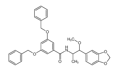 N-(α-Methyl-β-methoxy-3,4-methylendioxy-phenaethyl)-3,5-dibenzyloxybenzamid_97155-29-8