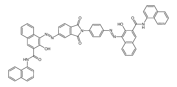 4,4'-Bis-(2-hydroxy-3-(naphthyl-(1)-aminocarbonyl)-naphthyl-(1)-azo)-N-phenyl-phthalimid_97155-66-3