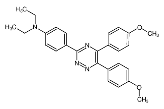 2-[5,6-bis-(4-methoxy-phenyl)-[1,2,4]triazin-3-yl]-N,N-diethyl-aniline_97156-69-9