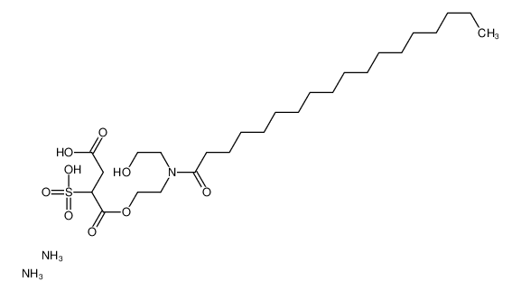 diazanium,4-[2-[2-hydroxyethyl(octadecanoyl)amino]ethoxy]-4-oxo-3-sulfonatobutanoate_97158-33-3