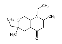 1,6-diethyl-2,6-dimethyl-hexahydro-pyrano[3,4-b]pyridin-4-one_97159-27-8