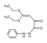 Bis-diaethylmercapto-methylen-brenztraubensaeure-phenylhydrazid_97172-14-0