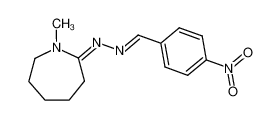 (1-methyl-azepan-2-ylidene)-(4-nitro-benzylidene)-hydrazine_97172-52-6