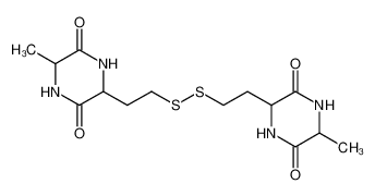 6,6'-dimethyl-3,3'-(3,4-dithia-hexane-1,6-diyl)-bis-piperazine-2,5-dione_97174-27-1