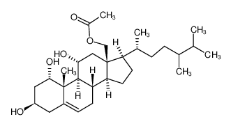 24ξ-methylcholest-5-ene-1α,3β,11α,18-tetrol 18-acetate_97190-36-8