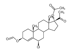 6β-Chlor-3β-formyloxy-17α-acetoxy-Δ4-pregnenon-20_97191-73-6