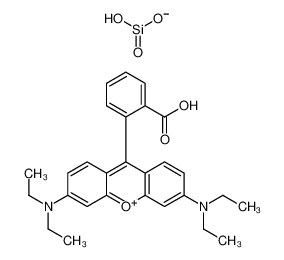 [9-(2-carboxyphenyl)-6-(diethylamino)xanthen-3-ylidene]-diethylazanium,hydroxy-oxido-oxosilane_97192-00-2