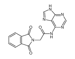 N,N-phthaloyl-glycine 7(9)H-purin-6-ylamide_97192-77-3