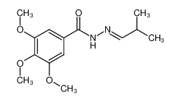 3,4,5-trimethoxy-N'-(2-methylpropylidene)benzohydrazide_97196-28-6