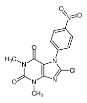 8-chloro-1,3-dimethyl-7-(4-nitro-phenyl)-3,7-dihydro-purine-2,6-dione_972-62-3