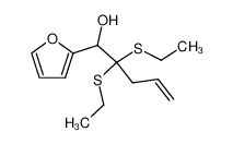 2,2-Bis-ethylsulfanyl-1-furan-2-yl-pent-4-en-1-ol_97209-56-8