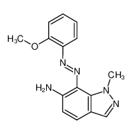 7-(2-methoxy-phenylazo)-1-methyl-1H-indazol-6-ylamine_97214-35-2