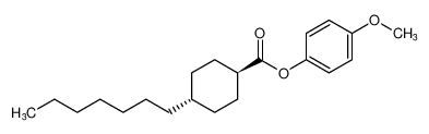 Cyclohexanecarboxylic acid, 4-heptyl-, 4-methoxyphenyl ester, trans-_97218-26-3