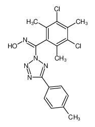 (3,5-Dichloro-2,4,6-trimethyl-phenyl)-(5-p-tolyl-tetrazol-2-yl)-methanone oxime_97240-99-8