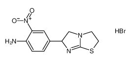 2-nitro-4-(2,3,5,6-tetrahydroimidazo[2,1-b]thiazol-6-yl)aniline hydrobromide_97246-53-2