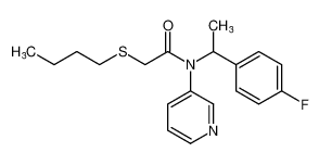Acetamide, 2-(butylthio)-N-[1-(4-fluorophenyl)ethyl]-N-3-pyridinyl- CAS:97247-30-8 manufacturer & supplier